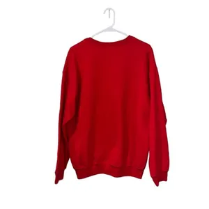 Gildan‎ Heavy Blend Sweatshirt Unisex Large Red Christmas Santa Nashville thumbnail 4