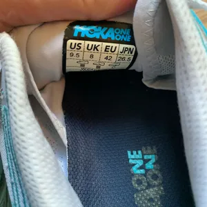 Hoka One One Sneaker Shoes Women Blue White 9.5 Casual Athletic Wear Footwear thumbnail 5