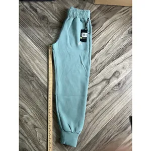 Set 2 Pcs Alphalete Women's ELMTS Short Sleeve Crop & Relaxed Coffed Jogger Teal thumbnail 6