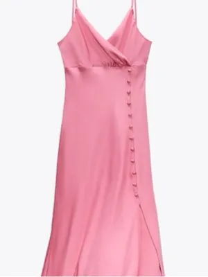 Zara pink dress thumbnail 3
