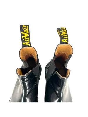 Dr. Martens Graeme II Black Gloss Chelsea Boots Leather Unisex Womens 10 Mens 8 thumbnail 9