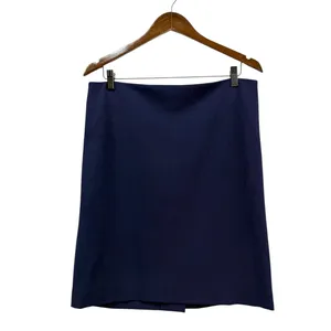 MM.Lafeur Navy Blue Straight Skirt Classic Work Office Career Wear Size 12 thumbnail 2