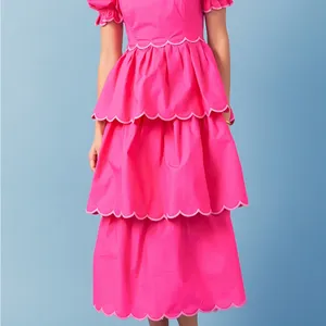 English Factory Fuchsia Tiered Dress - $185 MSRP - Size S thumbnail 5