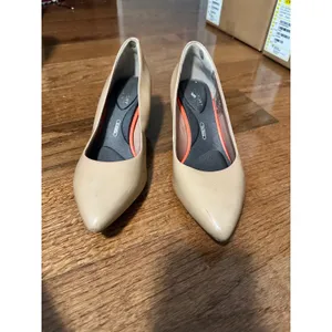 Rockport Women's Beige‎ Patent Leather Kitten Heel Pumps Shoes US 7 thumbnail 2