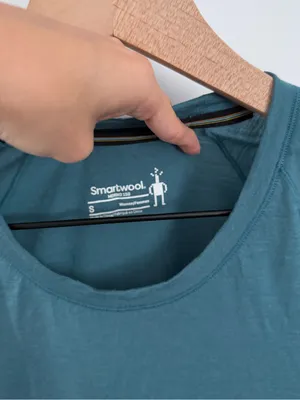 Smartwool Small Merino 150 Short Sleeve Tee Teal Hike Outdoor thumbnail 4