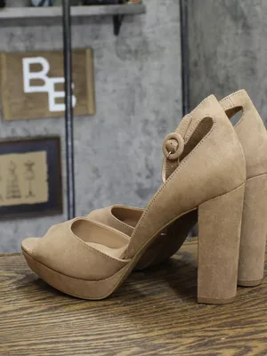 NWT Sun + Stone Block Heel Platform Sandals 10008570800 Stone Gray Brown 10M thumbnail 3