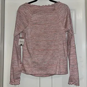 NWT Free People Pink Long Sleeve Henley thumbnail 11