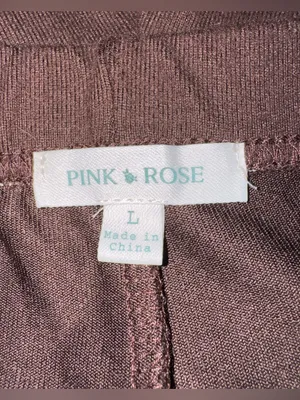 pink rose lounge pants thumbnail 3