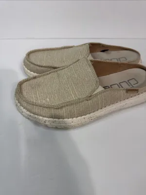 Hey Dude Women's Slip-On Sneakers in Beige and Off-White thumbnail 5