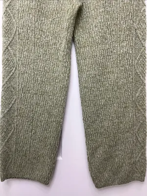Universal Threads Olive Green Wide Leg Cable Knit Pants - Size Medium thumbnail 4