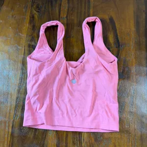 Lululemon Align Tank Top Pink Nulu Cropped Yoga Bra LW1DUDS Size 0 thumbnail 2