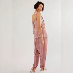 free people Act Natural Shapeless Romper jumpsuit sz‎ small thumbnail 4