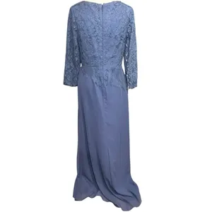 JJs House Evening Dress 8 Stormy Blue 3D Floral Cascading Ruffles Wedding 271457 thumbnail 7