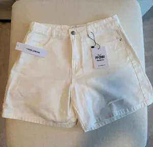 Princess Polly Denim Shorts White thumbnail 1