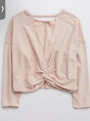 Aerie Weekend Pretty Back Sweatshirt thumbnail 1