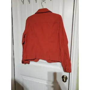 EUC Ladies L.L. Bean Corduroy Burnt Orange Button Down Jacket SIZE XS thumbnail 11