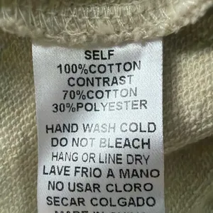 Easel Oversized Flower Patchwork Terry Knit Sweatshirt in Beige Size S thumbnail 6