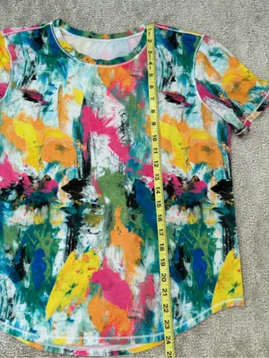 Lululemon High-Neck Running and Training T-Shirt in No Limits White Multi Medium thumbnail 14