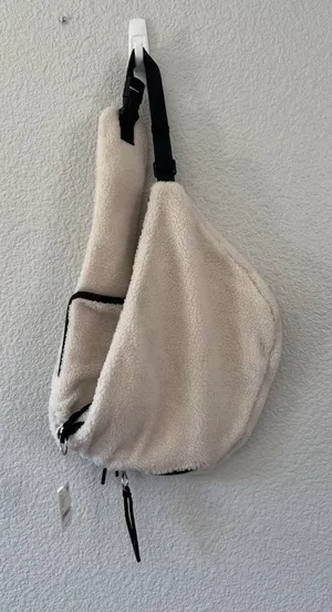 Free People Movement Champagne Toast Cozy Carryall Sherpa Shoulder Hobo Bag NWT thumbnail 1