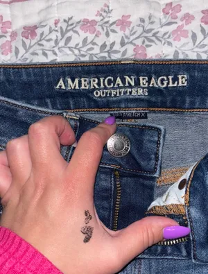 American Eagle Outfitters Denim Distressed Skirt thumbnail 3