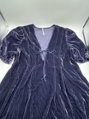 Free People Adelle Velvet Boho Tunic Mini Dress thumbnail 6