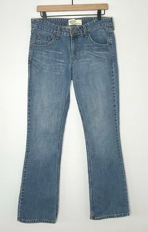 Levi's Vintage Y2K Levi Strauss Signature Low Rise Bootcut Jeans Sz 8 Medium Western thumbnail 1