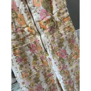 Show Me Your Mumu Jacksonville Cropped Jumpsuit Groovy Blooms Stripe Womens S thumbnail 11