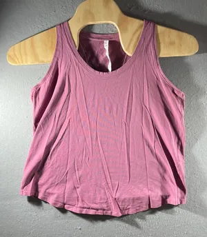 954 | Lululemon Love Tank Pima Cotton Racerback‎ Pink Womens 16 thumbnail 1