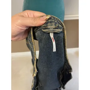 Free People Denim Vest Size S Blue Gilet Northern Light Western Cottage thumbnail 4