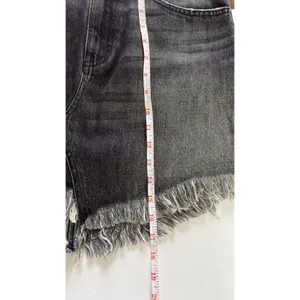 We The Free Womens Faded Black Denim Skirt Size 27 High Rise Cutoff Raw Hem Y2K thumbnail 6