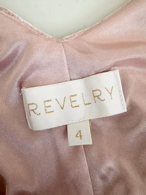 Revelry Athena Dress Size 4 Pink Velvet Halter Criss Cross Gown‎ Maxi Romantic thumbnail 9