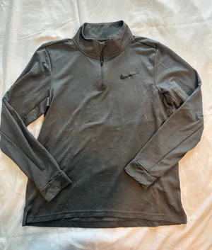 Nike Dri-Fit gray quarter zip pullover thumbnail 1