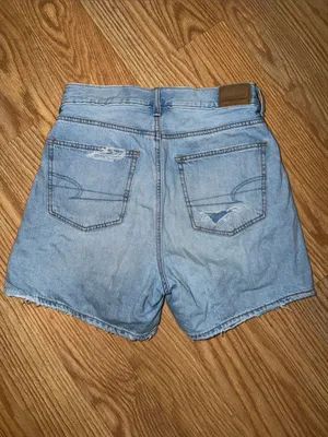 American Eagle Outfitters Light Wash Denim Jean Shorts thumbnail 3