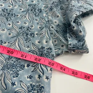 Cassandra Harper block print button down shirt‎ sz m Blue Size M thumbnail 4