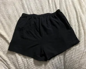 Hanes XL black Cotton Tie Up Cut Off Shorts thumbnail 1