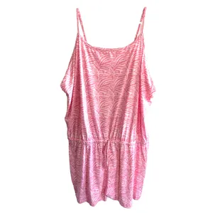 Pretty Secrets Romper 28/30 Pink Animal Print Adjustable Sleepwear New thumbnail 3