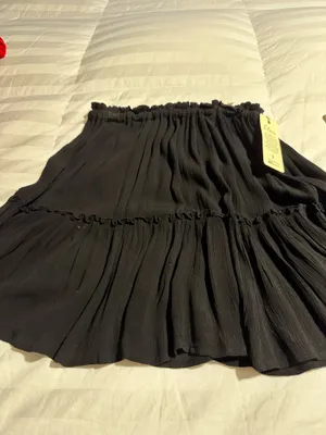 New black Elan flowy mini skirt thumbnail 3