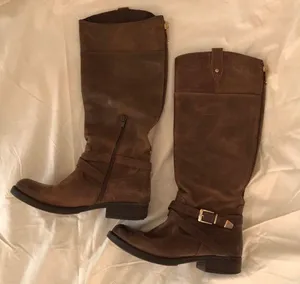 Steve Madden brown leather boots thumbnail 1