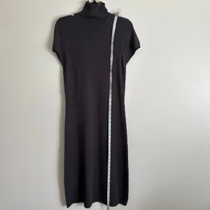 Zara Gray Knit Turtleneck Sweater Dress Size L thumbnail 7
