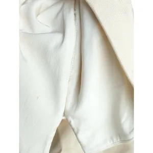 Khaite Tate Square Neck Cream Mini Dress Size 6 thumbnail 12