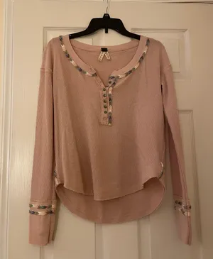 Free People Henley Thermal thumbnail 3