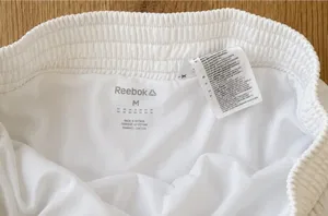 Reebok Women's White Athletic Running Shorts Mesh Side Panels NWOT Sz M thumbnail 1