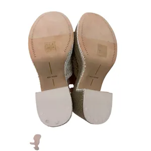 Dolce Vita Ladin Platform Sandals 9 Beige Crochet Block Heel Slide 90s Y2K Boho thumbnail 7
