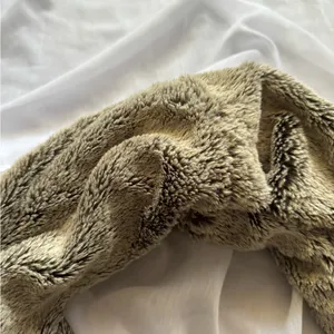 Faux Fur Infinity Scarf Tan thumbnail 5