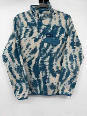 Patagonia Synchilla Snap-T Mighty Mycelium Wavy Blue Fleece S 25455 thumbnail 2