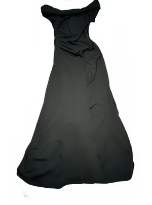 Elegant Black Off-Shoulder Evening Gown thumbnail 1