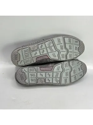 Skechers Bobs Rain Dance Flats Shoes Women 7 Gray Faux Leather Walking Slip On thumbnail 6
