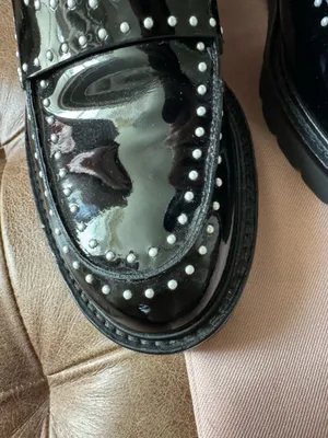 Stuart Weitzman Loafer with Pearl Detail thumbnail 6