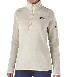 Patagonia Better Sweater Cream 1/4 Zip Pullover Fleece Jacket Women’s Size Small thumbnail 1
