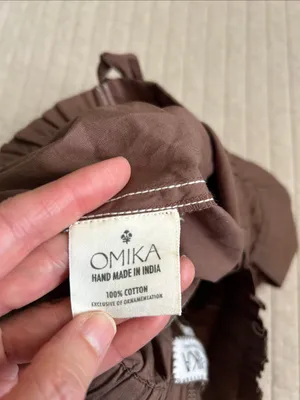 Onika Asha fawn brown NWT cotton boho comfy casual shorts M thumbnail 11